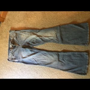 Silver Aiko Flare Jeans